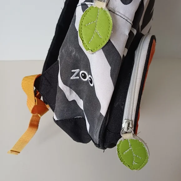 Cute Skip Hop Zoo Zebra Kid's Backpack 13" × 12" - Picture 9 of 9